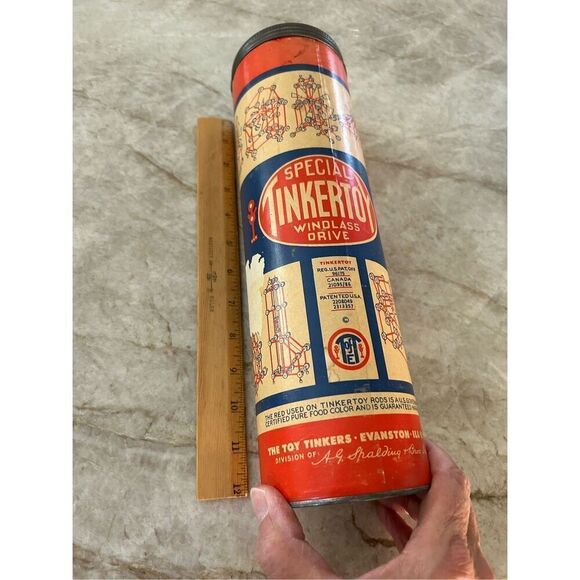 Vintage Tinkertoy Building Set - Picture 4 of 6